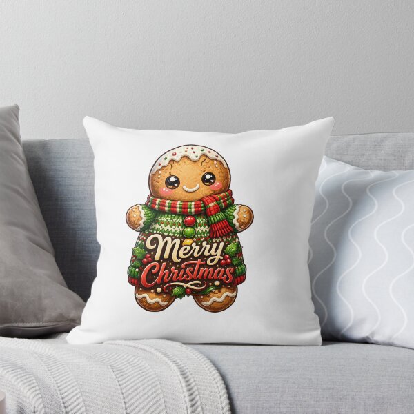 Aperçu de l'œuvre Merry Christmas Cozy Gingerbread Man créée et vendue par DesignsCreative.