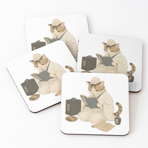 Item preview, Cat Doctor - Japanese Scholar Physician Animal Character designed and sold by medicalkinoko.