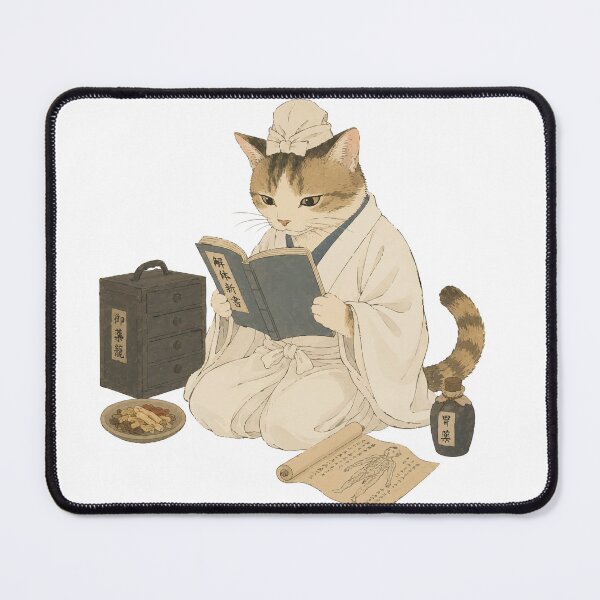 Item preview, Cat Doctor - Japanese Scholar Physician Animal Character designed and sold by medicalkinoko.