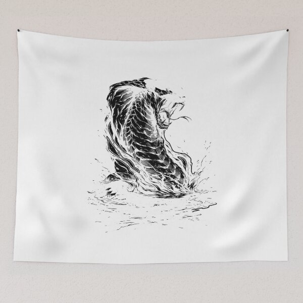 Item preview, Venomous King Cobra Snake Vintage Engraving designed and sold by Mystic & Celestial Art.