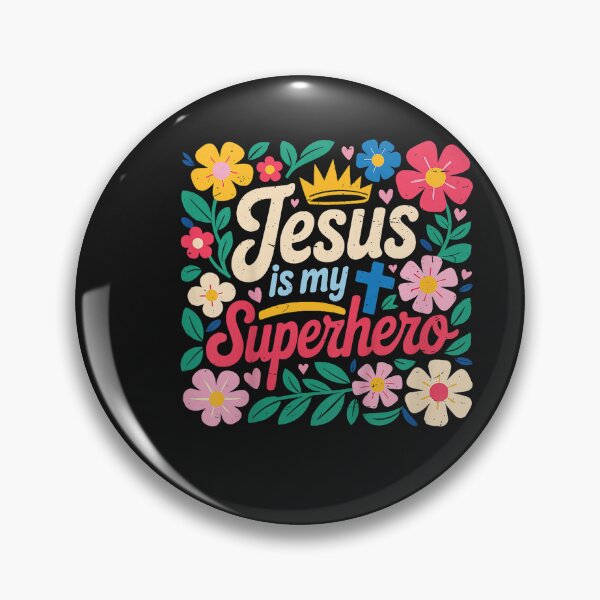 Item preview, Girls Jesus is My Superhero Christian Toddler Sister God Mom designed and sold by FrankIsabel.