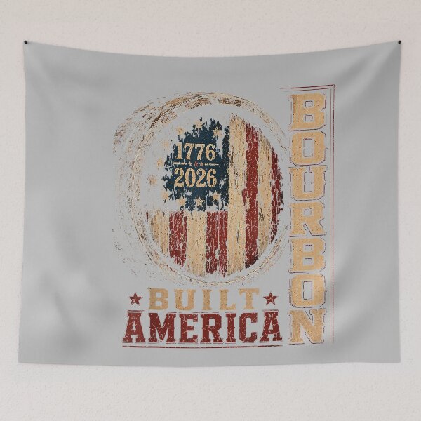 Item preview, Bourbon Vintage Built America Patriotic Whiskey 250 Years designed and sold by mjohnson9.
