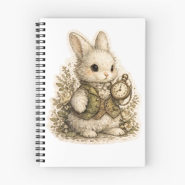 Item preview, Cute White Rabbit with Pocket Watch Sticker designed and sold by Alpha-mike13.