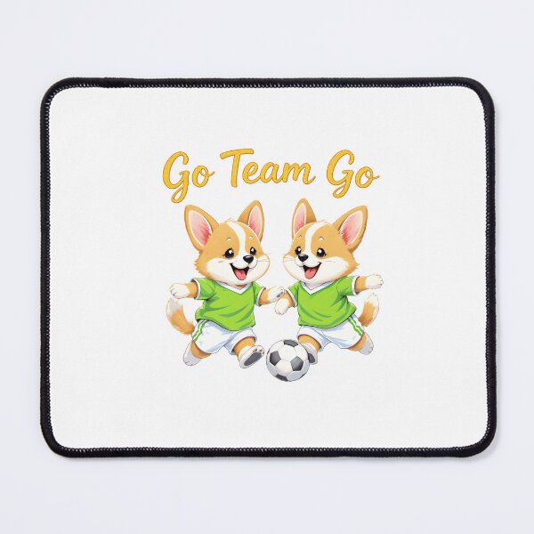Item preview, Adorable Corgi Soccer Art designed and sold by Kedspicedesign.