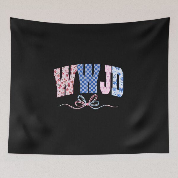 Item preview, Girly Floral WWJD Retro Preepy Coquette Jesus Women Men Kids designed and sold by FrankIsabel.
