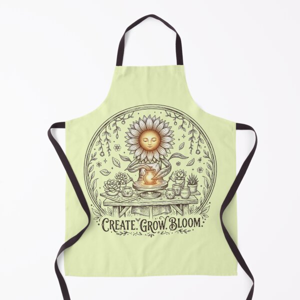 Item preview, Create Grow Bloom – Sunflower Pottery Art designed and sold by Dogandesighn.