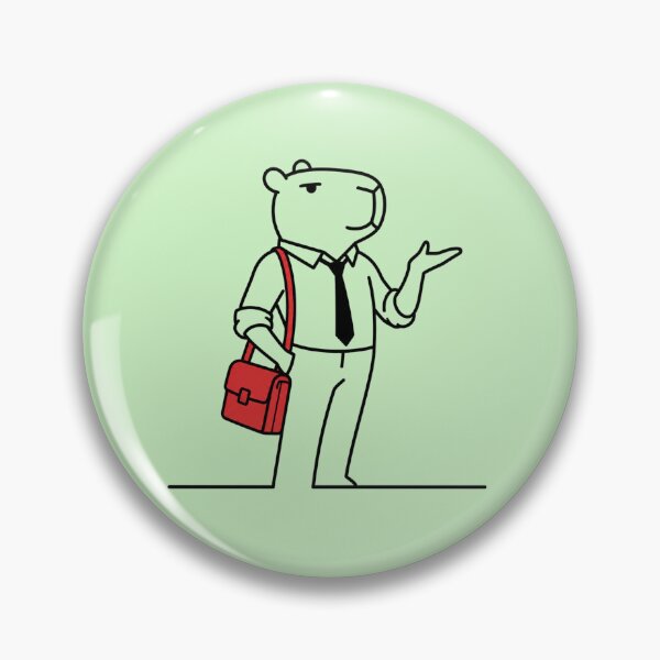 Item preview, Corpobara | Corporate Capybara Minimalist Office Meme designed and sold by byaga.