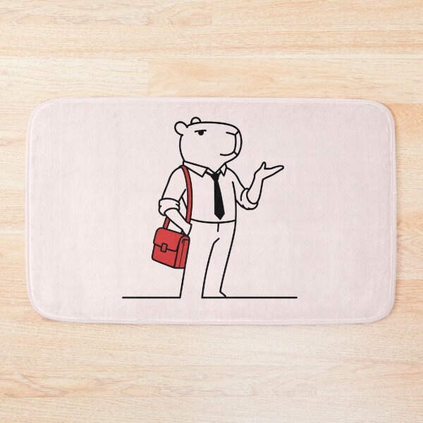 Item preview, Corpobara | Corporate Capybara Minimalist Office Meme designed and sold by byaga.