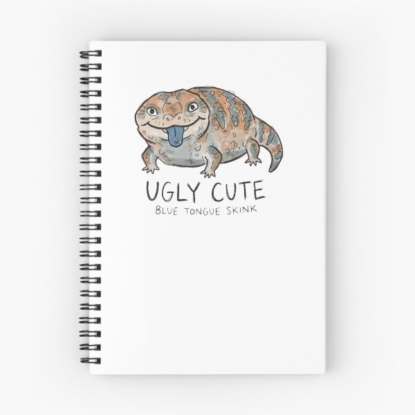 Item preview, Ugly Cute Blue Tongue Skink Funny Reptile Lover Watercolor Drawing designed and sold by Yellowriversss.