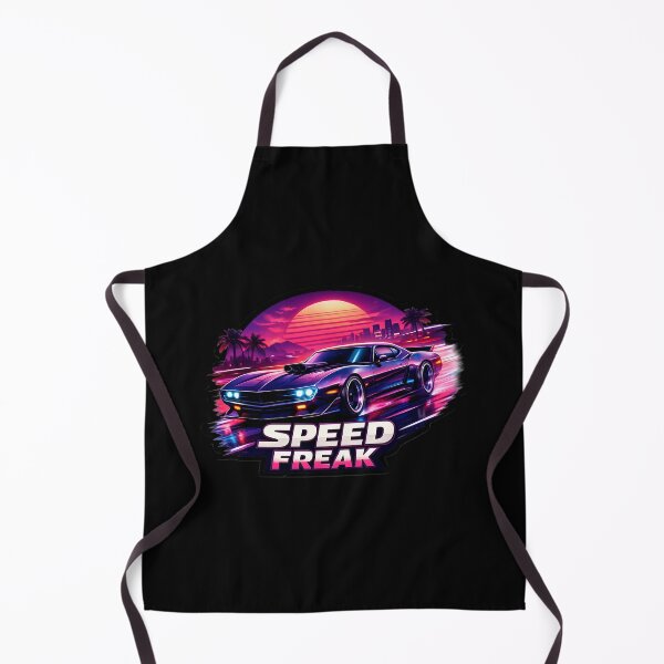 Item preview, Retro Synthwave Speed Freak Muscle Car Racing Art designed and sold by ShopAndFun.
