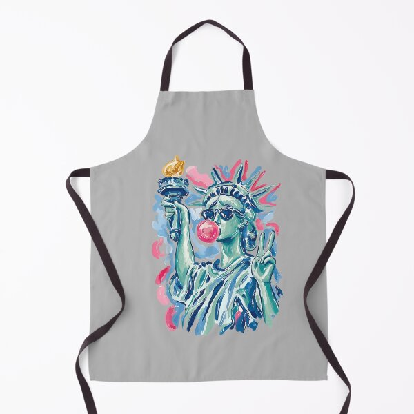 Item preview, Brushstroke Statue of Liberty Blowing Bubble Gum 4th of July designed and sold by mjohnson9.