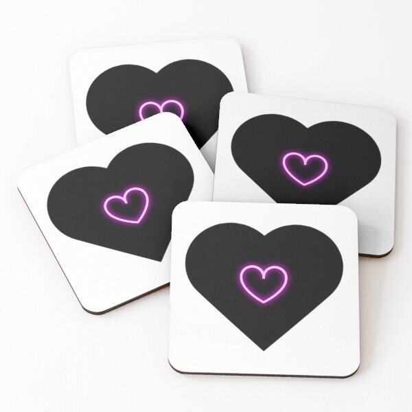 Item preview, Love heart design black design designed and sold by Fashiion Hub.