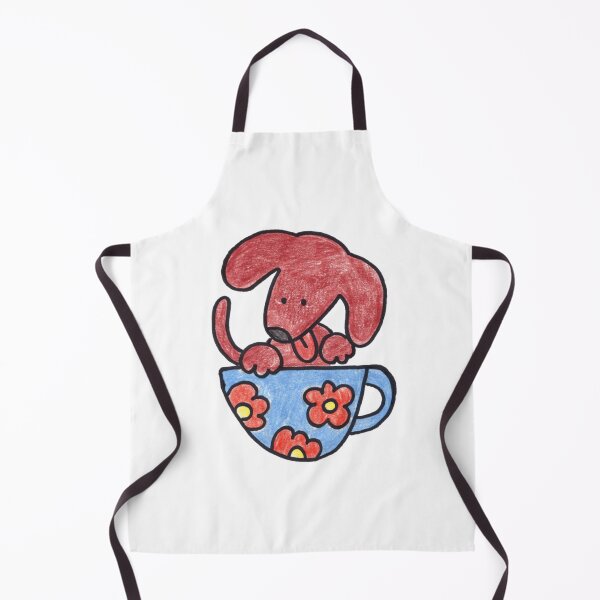 Item preview, Red Dog in Flower Cup Doodl designed and sold by barneylifes.
