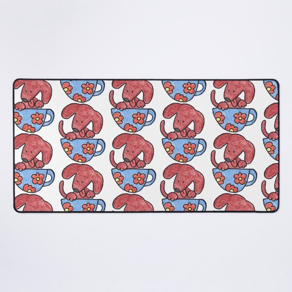 Item preview, Red Dog in Flower Cup Doodl designed and sold by barneylifes.
