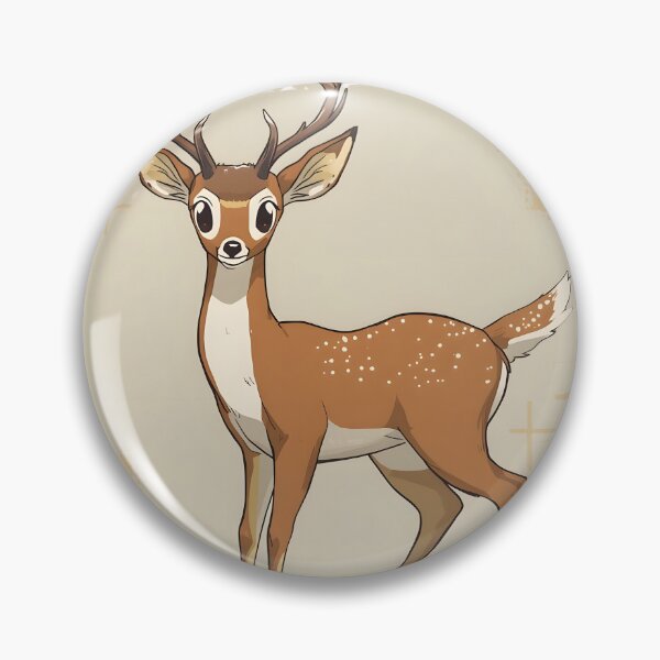 Item preview, Cute Kawaii Deer Sticker | Adorable Cartoon Buck with Antlers Illustration designed and sold by dreamz-world.