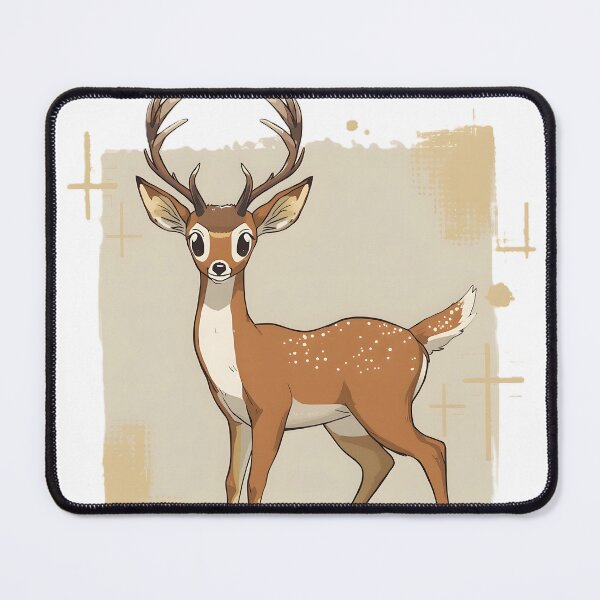 Item preview, Cute Kawaii Deer Sticker | Adorable Cartoon Buck with Antlers Illustration designed and sold by dreamz-world.