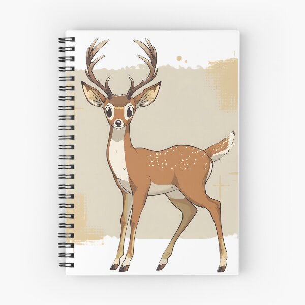 Item preview, Cute Kawaii Deer Sticker | Adorable Cartoon Buck with Antlers Illustration designed and sold by dreamz-world.