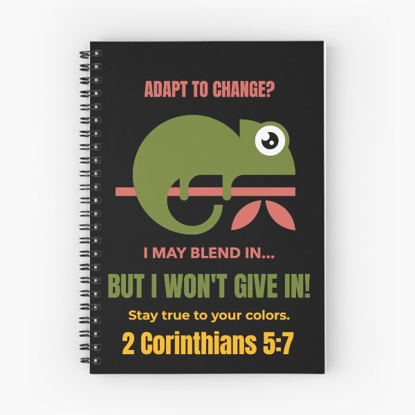 Item preview, A Wise Chameleon | Stay True to Your Colors | 2 Corinthians 5:7 Christian Design designed and sold by kjson1.