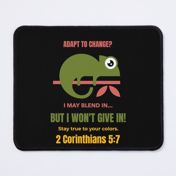 Item preview, A Wise Chameleon | Stay True to Your Colors | 2 Corinthians 5:7 Christian Design designed and sold by kjson1.