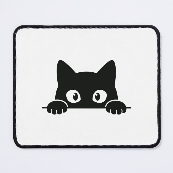 Item preview, Black Cat Peeking Cute Minimalist Kawaii Peeping Kitten Graphic designed and sold by raedattia.