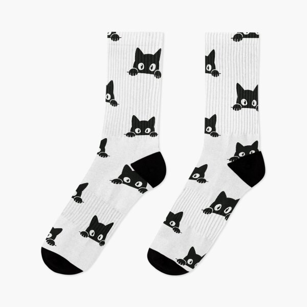 Item preview, Black Cat Peeking Cute Minimalist Kawaii Peeping Kitten Graphic designed and sold by raedattia.