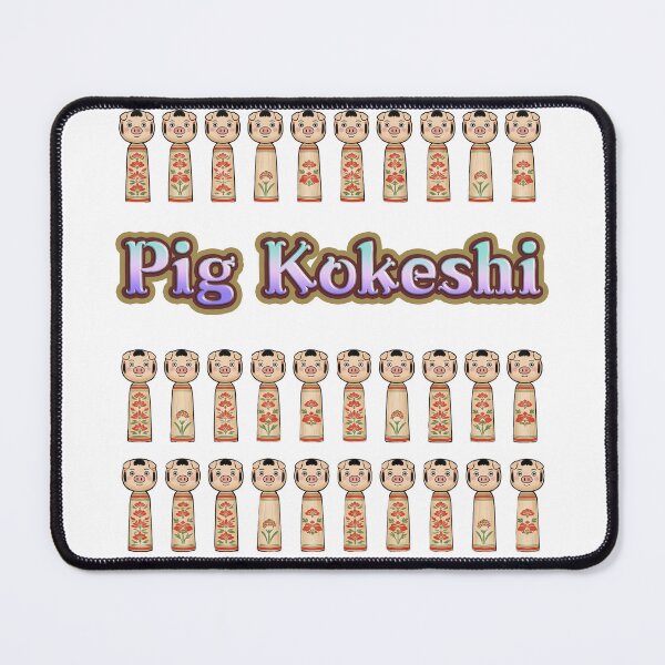 Item preview, Pig Kokeshi -A kokeshi featuring a pig's face- designed and sold by LOVEARTDESIGN.