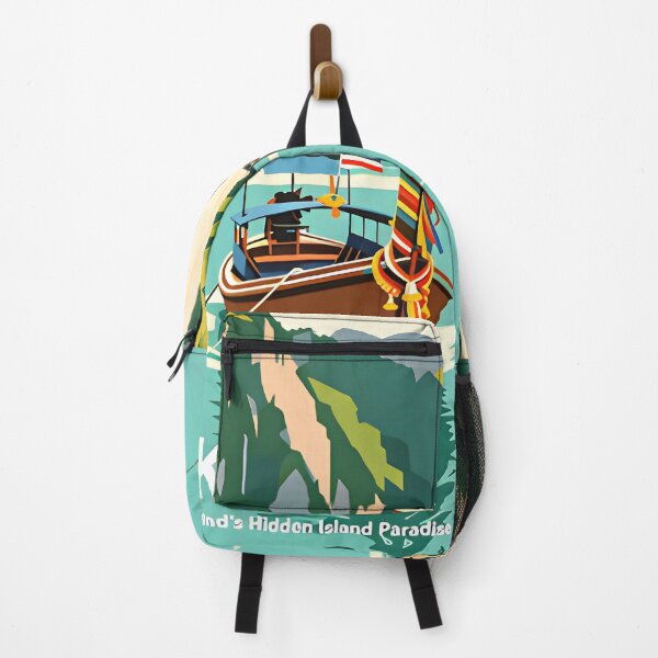 Item preview, Phi Phi Island Longtail Paradise – Vintage Thailand Travel Poster designed and sold by Spirit of Siam.