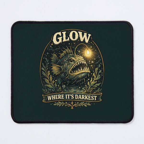 Item preview, Glow Where It’s Darkest Vintage Anglerfish designed and sold by tegrammer.