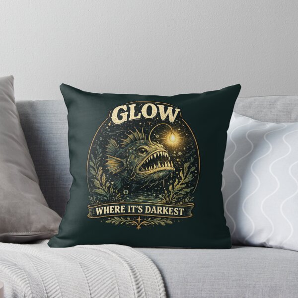 Item preview, Glow Where It’s Darkest Vintage Anglerfish designed and sold by tegrammer.