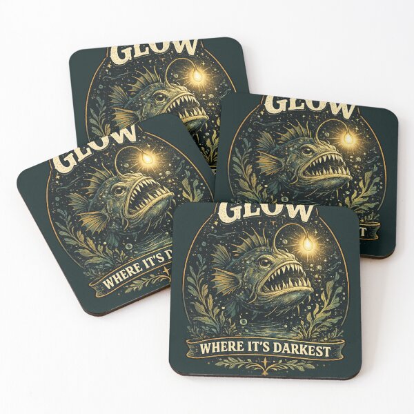 Item preview, Glow Where It’s Darkest Vintage Anglerfish designed and sold by tegrammer.