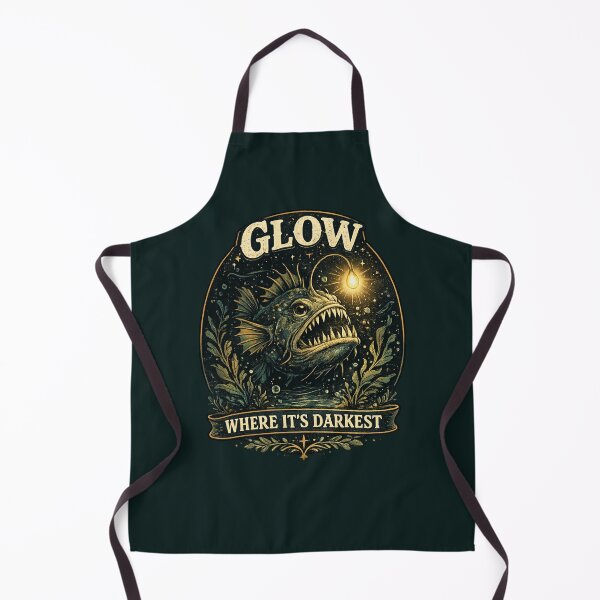 Item preview, Glow Where It’s Darkest Vintage Anglerfish designed and sold by tegrammer.