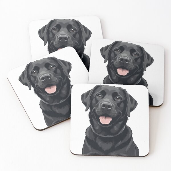 Item preview, Happy Black Labrador Retriever Portrait designed and sold by Inkyaccessories.