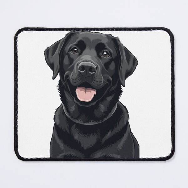 Item preview, Happy Black Labrador Retriever Portrait designed and sold by Inky Accessories.