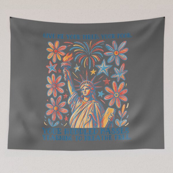 Item preview, Give Me Your Tired Your Poor Statue of Liberty 4th of July designed and sold by KristineLi.