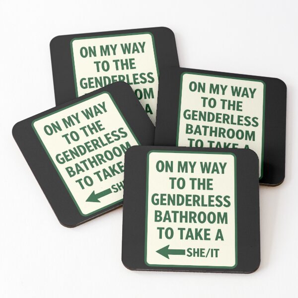 Item preview, On My Way to The Genderless Bathroom to Take a She/It 2 designed and sold by Positive&FunnyThings.