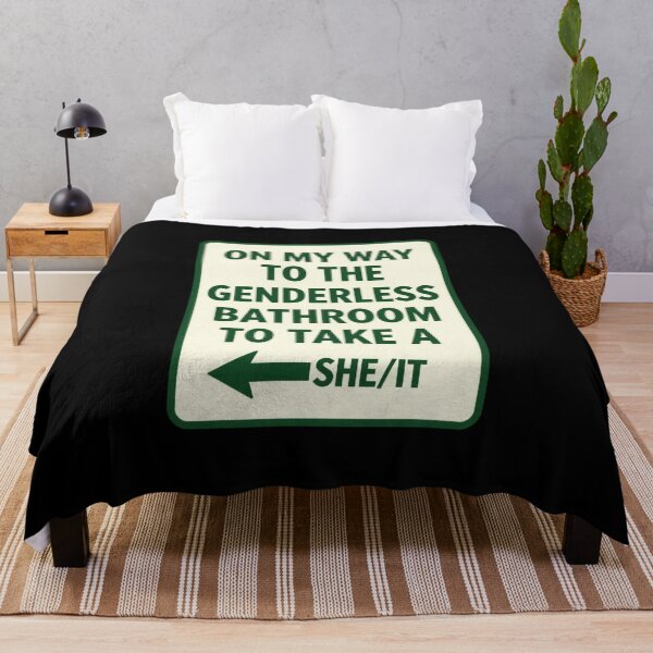 Item preview, On My Way to The Genderless Bathroom to Take a She/It 2 designed and sold by Positive&FunnyThings.