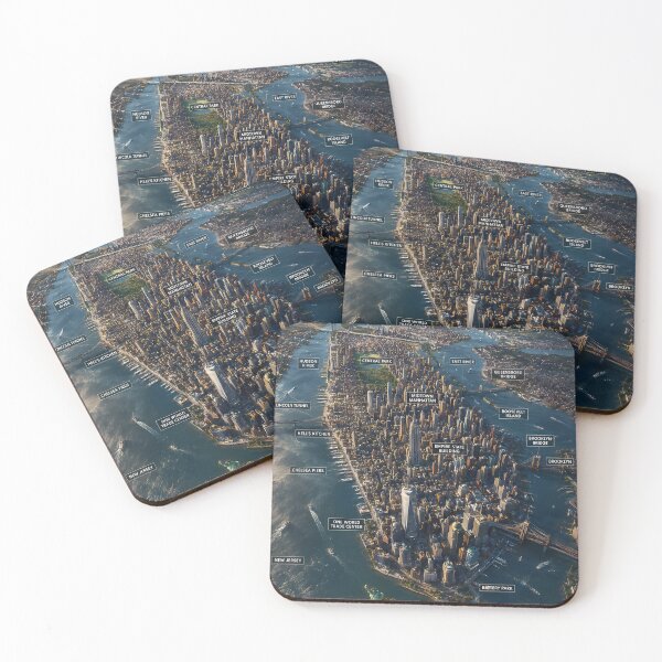 Aperçu de l'œuvre Carte 3D de New York créée et vendue par MarkColeImaging.