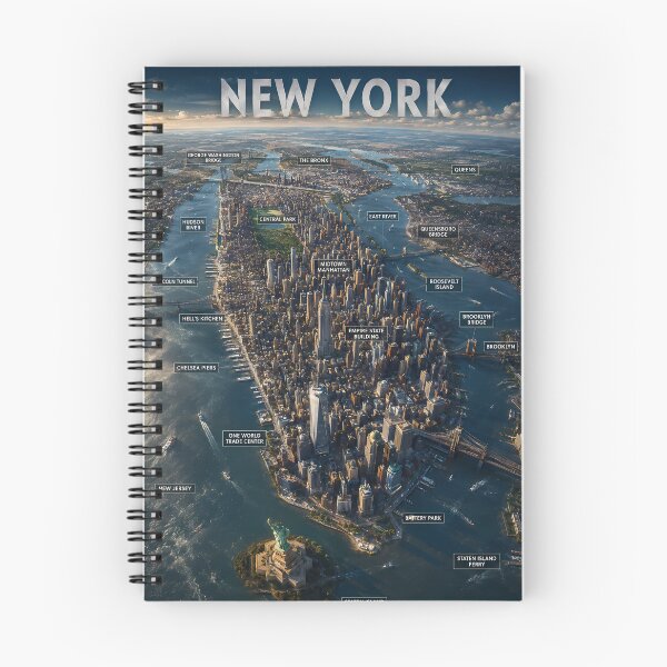 Artikelvorschau, New York 3D-Karte entworfen und verkauft von MarkColeImaging.