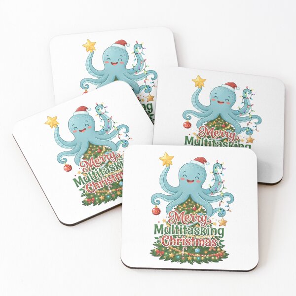 Item preview, Merry Multitasking Christmas Octopus designed and sold by DesignsCreative.