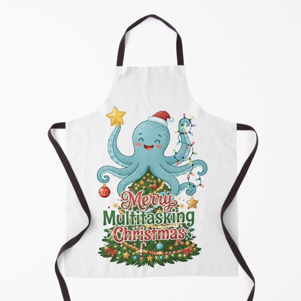 Artikelvorschau, Merry Multitasking Christmas Octopus entworfen und verkauft von DesignsCreative.