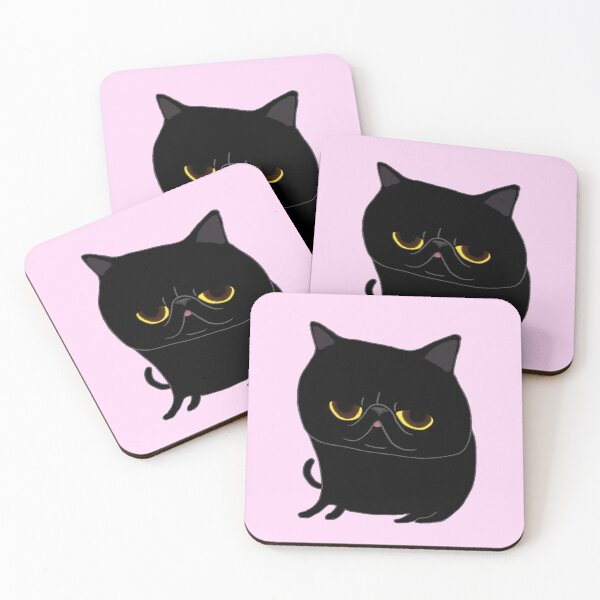 Item preview, Jet-Black Exotic Shorthair designed and sold by TamaAnimalArt.