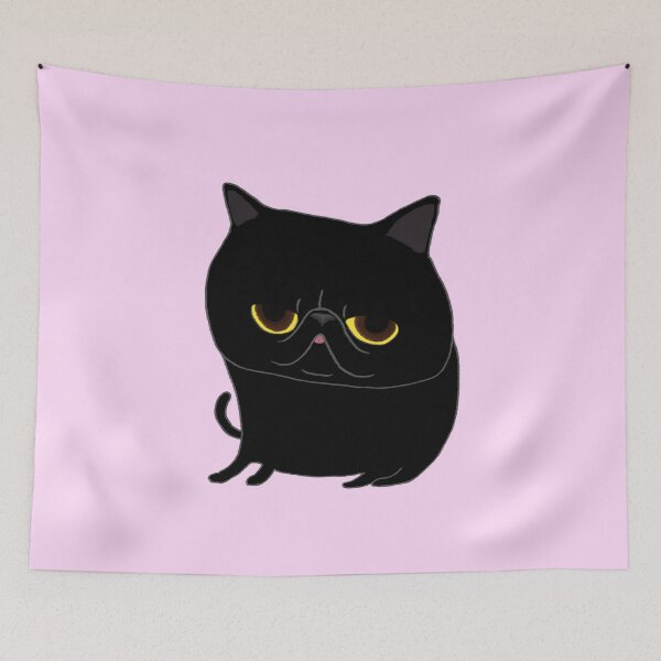Item preview, Jet-Black Exotic Shorthair designed and sold by TamaAnimalArt.