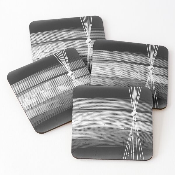 Item preview, Magnetic Flow | Abstract Black & White Line Art designed and sold by Moon-Petal.