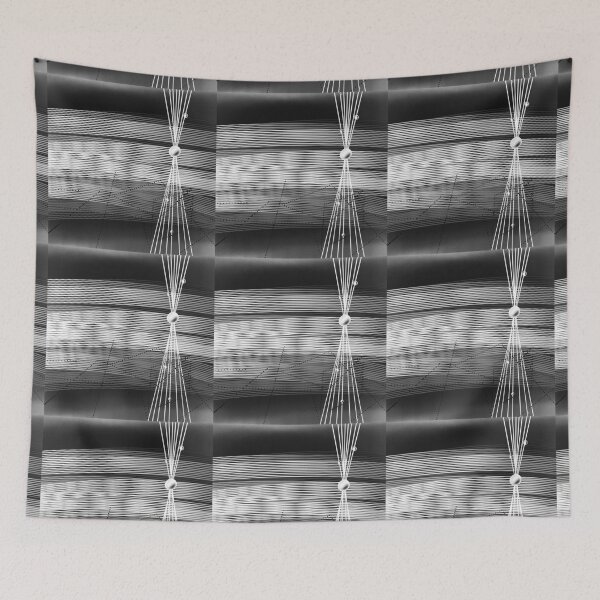 Item preview, Magnetic Flow | Abstract Black & White Line Art designed and sold by Moon-Petal.