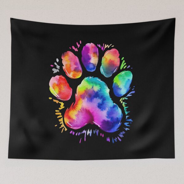 Item preview, Dog Paw Tie Dye Cute Colorful Pet Owner Mom Dad Lover designed and sold by GiaoCalonas.
