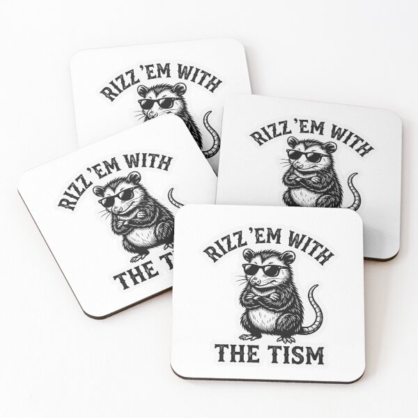 Item preview, Rizz Em With The Tism Opossum designed and sold by raedattia.