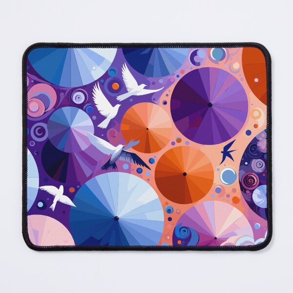 Item preview, Celestial Flight – Vibrant Geometric Birds and Cosmic Circles designed and sold by ArtByBoya.