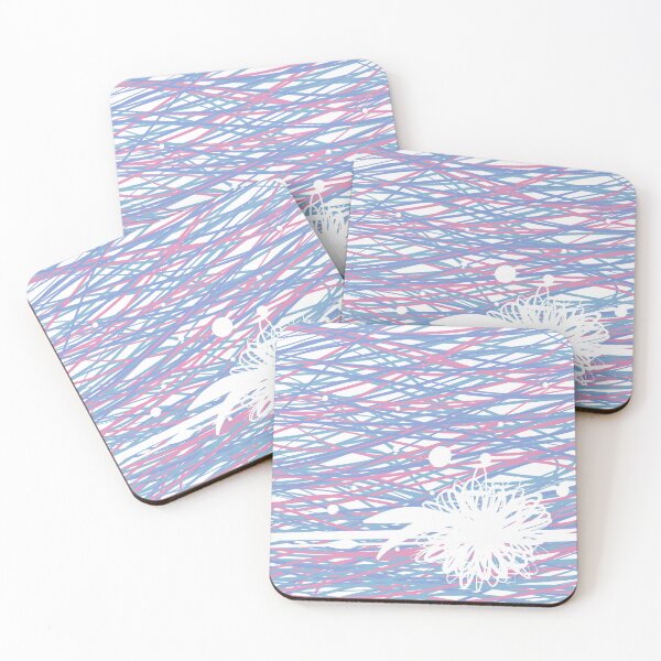 Item preview, Blooming Signals | Pastel Abstract Floral Lines designed and sold by Moon-Petal.