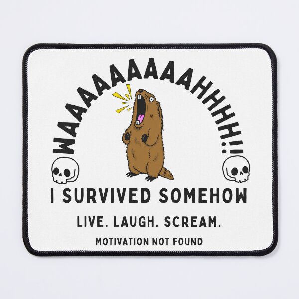 Item preview, LIVE.LAUGH.SCREAM: FUNNY MARMOT designed and sold by KomixsDesign.