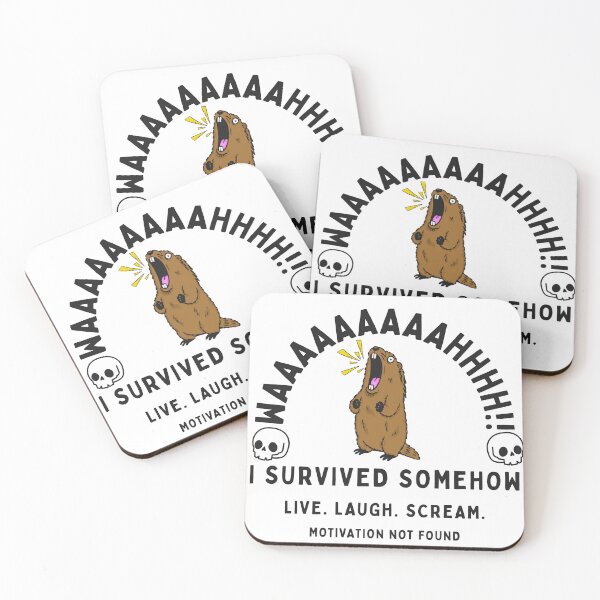 Item preview, LIVE.LAUGH.SCREAM: FUNNY MARMOT designed and sold by KomixsDesign.